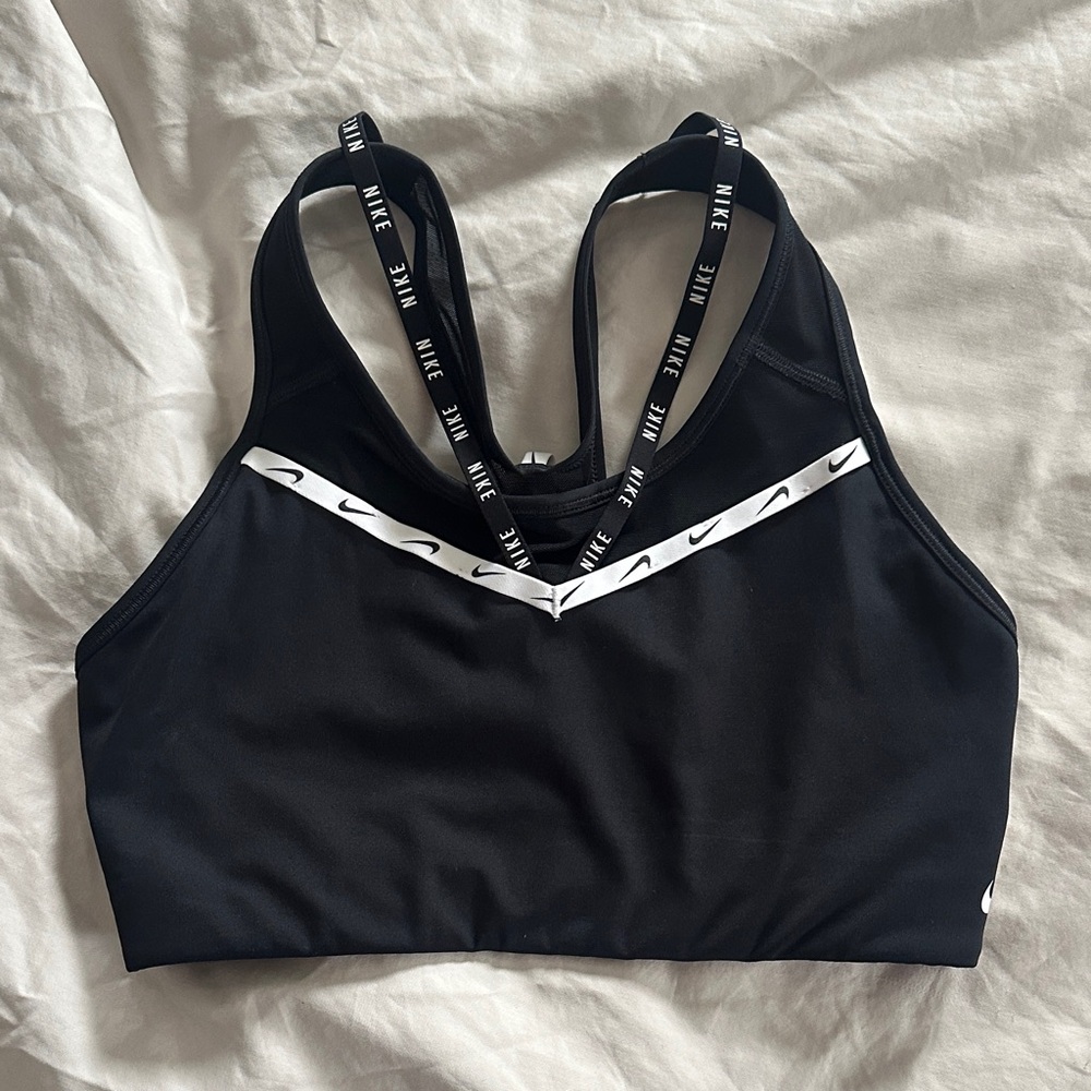 Nike Women's Black and White Sports Bra
